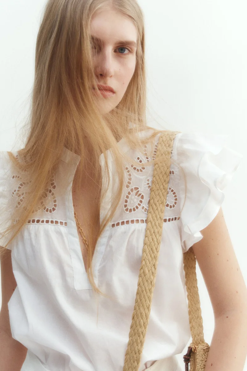H&M Broderie anglaise blouse