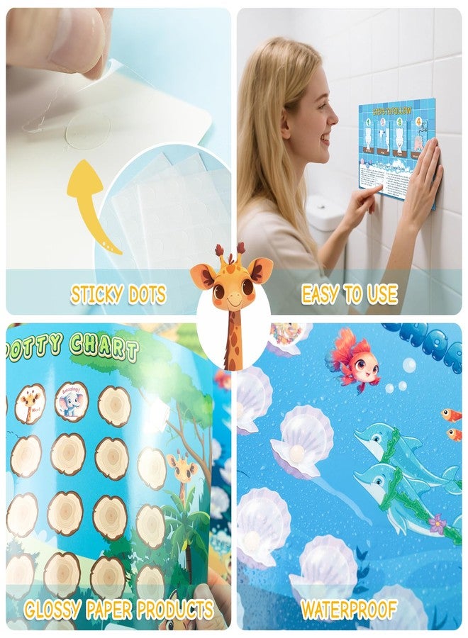 JIXZEN Potty Training Chart with 3 Animal Themes Potty Training Stickers, Fun Potty Reward Chart for Kids, Potty Sticker Chart for Toddlers Girls 1-3, 2-4, Potty Chart for Toddlers Boys Reward(15 PCS) - Image 4