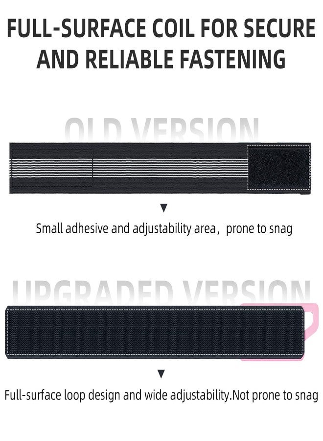 ROCKBROS Bicycle Ankle Leg Strap Safety Cycling Trousers Strap Bike Reflective Wrist Ankle Bind Bands Pant Leg Bands for Cycling Jogging Running Gear (Black) - Image 3