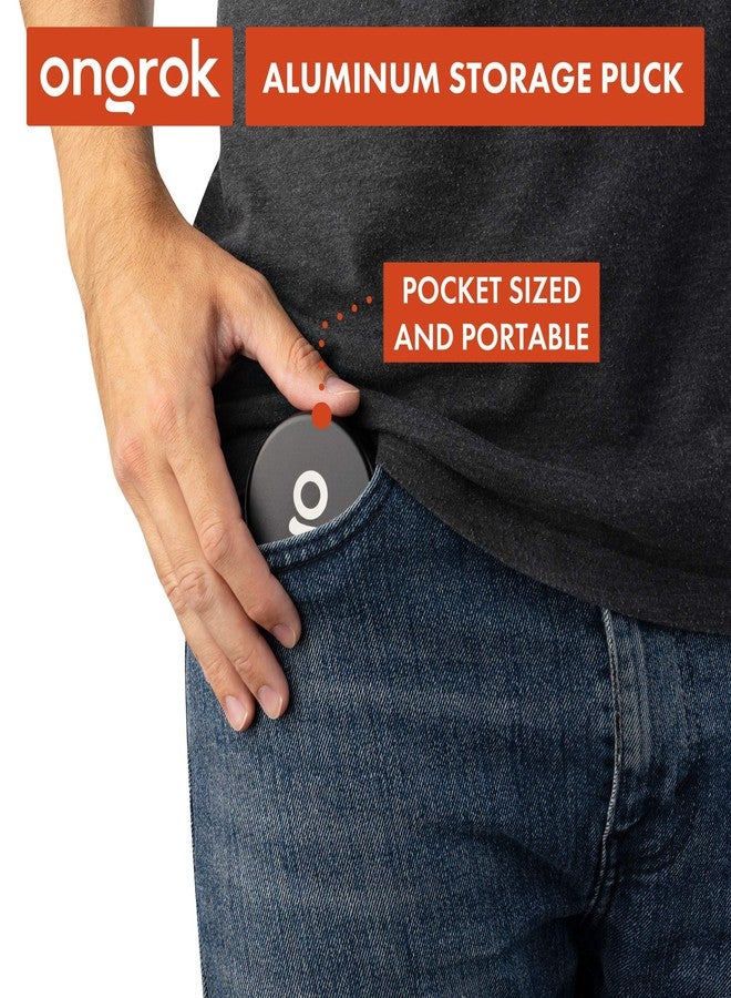 ONGROK Storage Puck, Black, Perfect Size Case to Store in Your Pocket, Airtight, Preserves Moisture Profile, Smell and Aroma - Image 4
