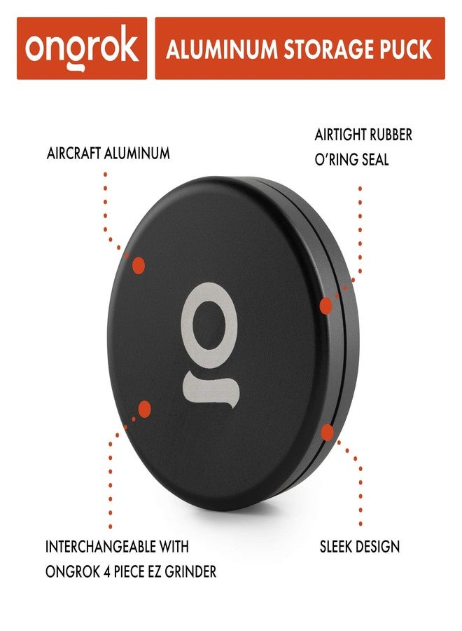 ONGROK Storage Puck, Black, Perfect Size Case to Store in Your Pocket, Airtight, Preserves Moisture Profile, Smell and Aroma - Image 5
