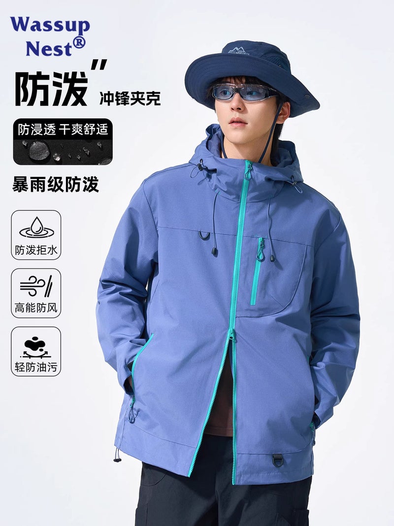Wassup Outdoor Assault Jacket Men'S Spring And Autum Loose Windproof And Water Repellent Soft Shell Work Jacket - Image 2