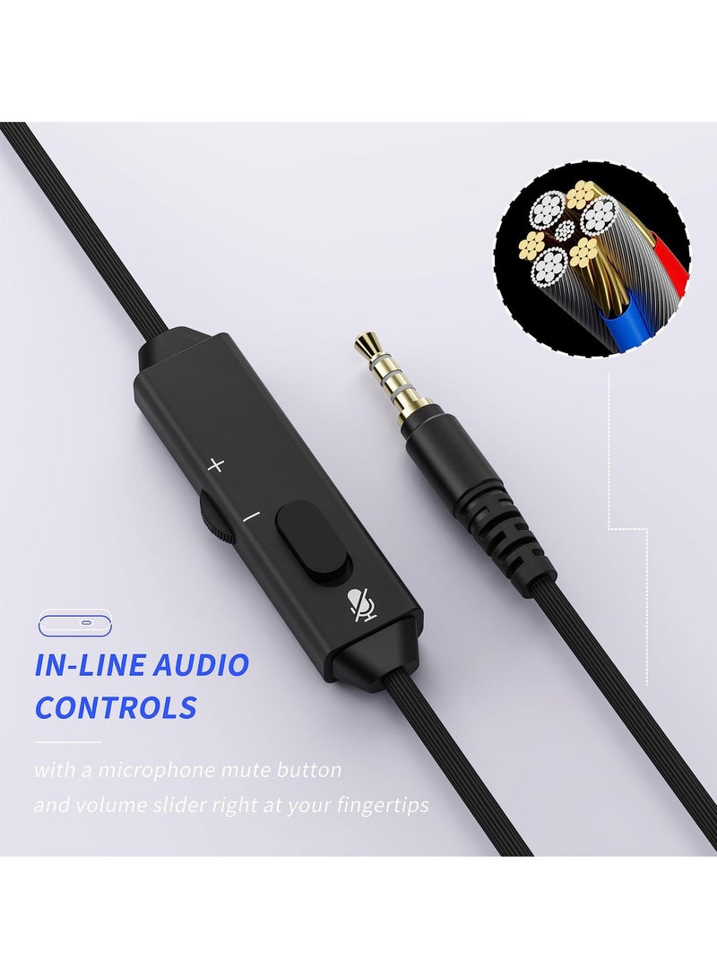 BINNUNE BG02 Wired Gaming Headset with Mic for PS4 PS5 Xbox Series S PC Xbox One Switch - Image 5