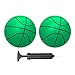 ABAJI Mini Basketballs Green 2 Pack 5 Set with Pump Needle Durable Material for Mini Hoop 3 Years Toddlers Kids Teenagers for Pool Indoors Outdoors - Image 2