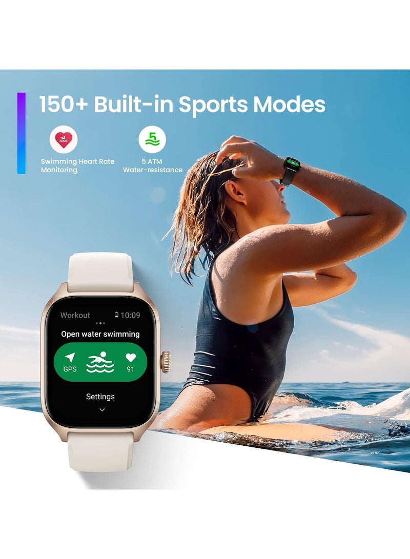 Amazfit GTS 4 Smart Watch 1.75-inch AMOLED Display 24/7 Health Management Bluetooth Phone Calls Music Storage GPS 8 Days Battery Life last verson(Brown) - Image 3