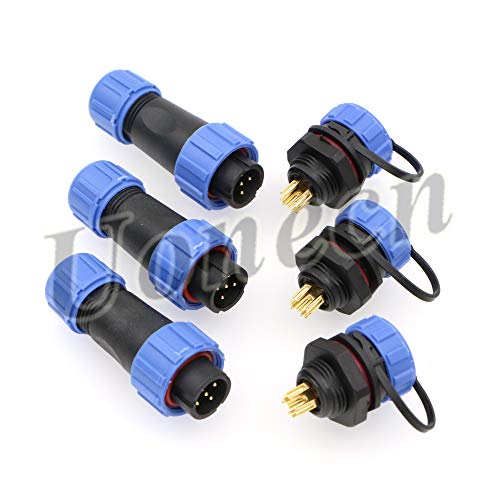 Uonecn SP13 5 Pin Waterproof Connector Plug Socket Aviation Connector Industrial Connector Adapter 3Pcs - Image 1