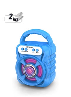Generic Portable Bluetooth Speaker Mini Computer Audio Subwoofer Speaker Blue  - Image 1