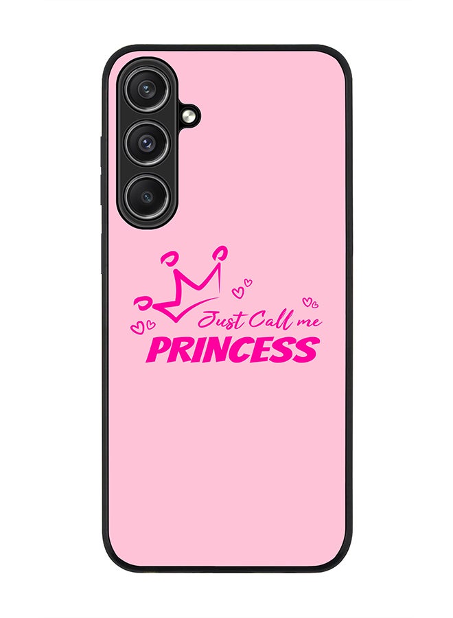 Stylizedd Rugged Black Edge case for Samsung Galaxy S23 FE, Custom Slim fit Flexible Anti Drop Thin Phone Case Cover - Just call me princess - Image 1