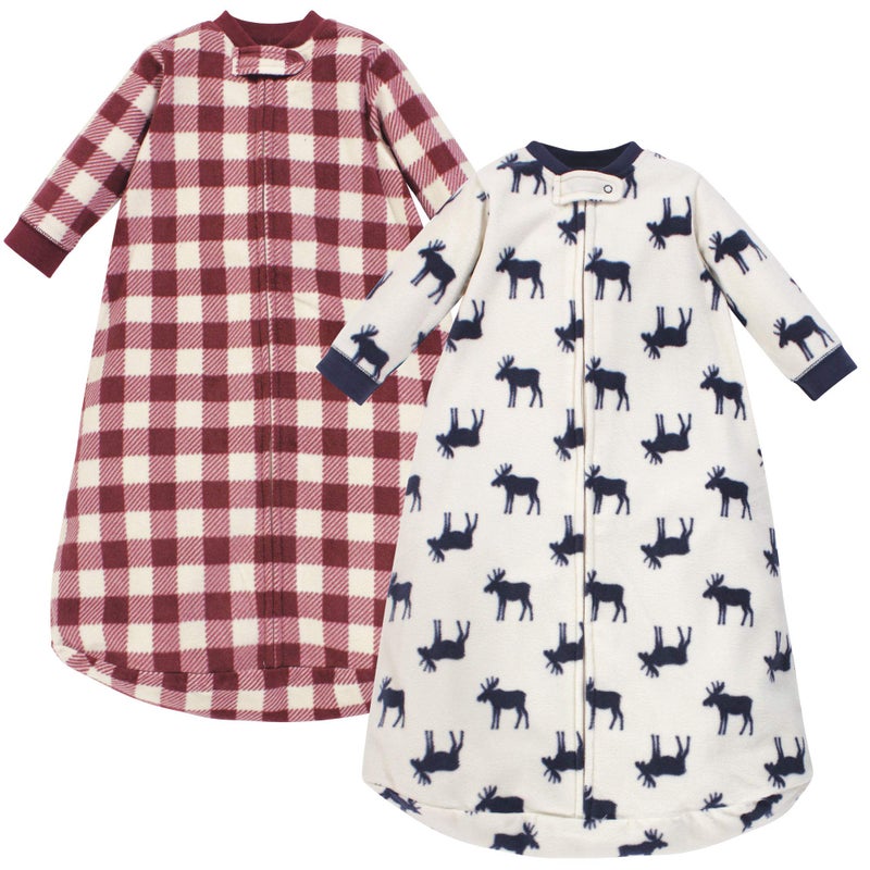 Little Treasure Little Treasure Unisex Baby LongSleeve Fleece Sleeping Bag Moose One Size 