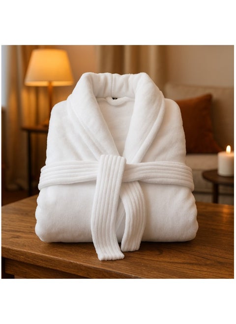 Bathrobe – 400 GSM 100% Cotton Terry Silky Soft Spa Quality Comfort – Shawl Collar & Pocket