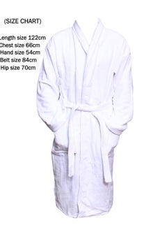 AZM Bathrobe – 400 GSM 100% Cotton Terry Silky Soft Spa Quality Comfort – Shawl Collar & Pocket  - Image 2
