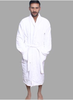 Bathrobe – 400 GSM 100% Cotton Terry Silky Soft Spa Quality Comfort – Shawl Collar & Pocket - pzsku/Z00B14B532A4EAC064626Z/45/_/1736270027/01dba775-5708-496e-ad05-6676ff403e84