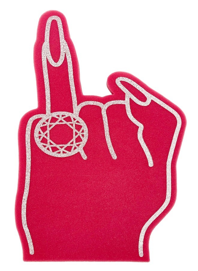 Funstitution Engagement Foam Fingers | 18x10.9 Inch Bachelorette Party Accessories | Bride Gifts for Bachelorette Party for Bridal Showers | Bride to Be and Bridesmaid Foam Ring Hand - Image 1