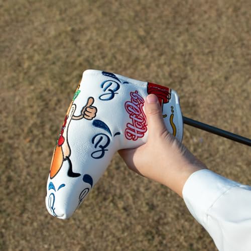 BAIRBRE Golf Putter Covers Hotdog Golf Mallet Putter Headcover Blade Putter Covers Leather Golf Headcover with Magnetic Golf Club Covers for Scotty Cameron Taylormade Titleist Odyssey - Image 3