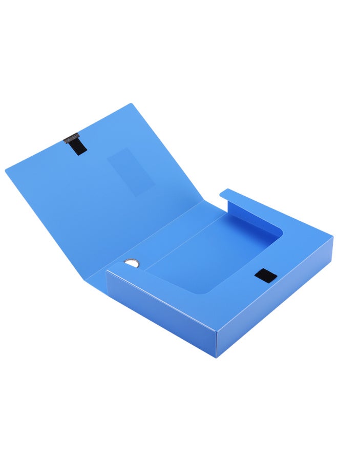 Sunwood 10-pack A4/55mm Thick Velcro File Boxes/doent Storage/organizer For Classification And Receipts, Bright Blue, S-55 - Image 3