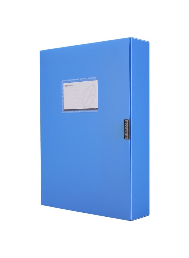 Sunwood 10-pack A4/55mm Thick Velcro File Boxes/doent Storage/organizer For Classification And Receipts, Bright Blue, S-55 - Image 5