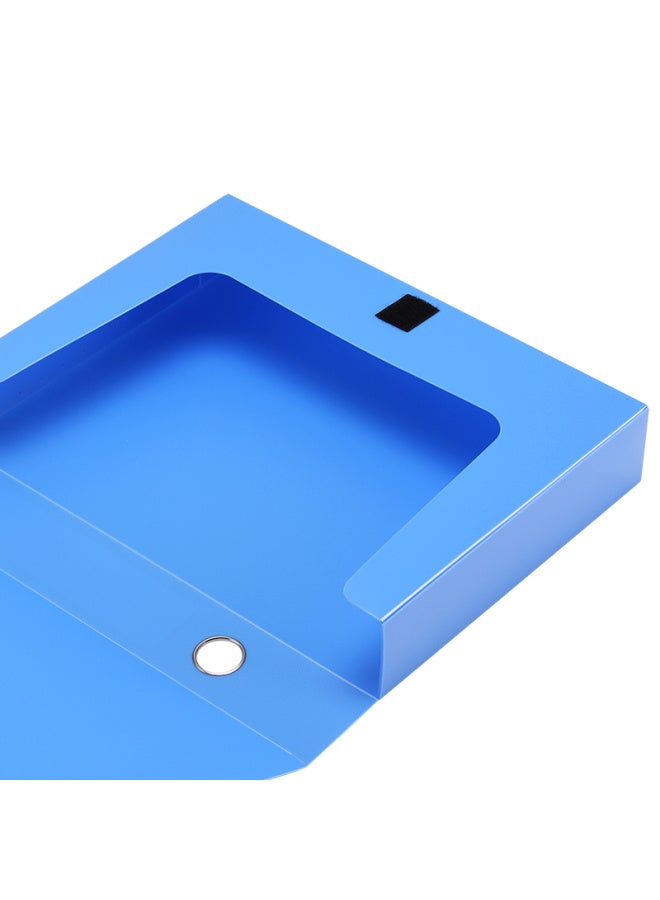 Sunwood 10-pack A4/55mm Thick Velcro File Boxes/doent Storage/organizer For Classification And Receipts, Bright Blue, S-55 - Image 2