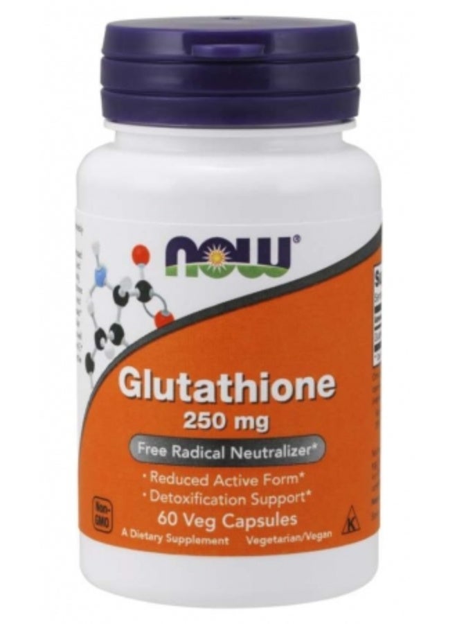ناو غلوتاثيون ٢٥٠ ملغ، ٦٠ كبسولة نباتية - مكمل غذائي لدعم مضادات الأكسدة وصحة الخلايا - Image 1