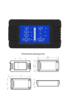 Generic Battery Test Detector, 0-200V LCD Digital Display Multifunctional Battery Meter, with 300A Shunt, 1% Measurement Accuracy(300A), Process and Current Calibrators  - Image 4