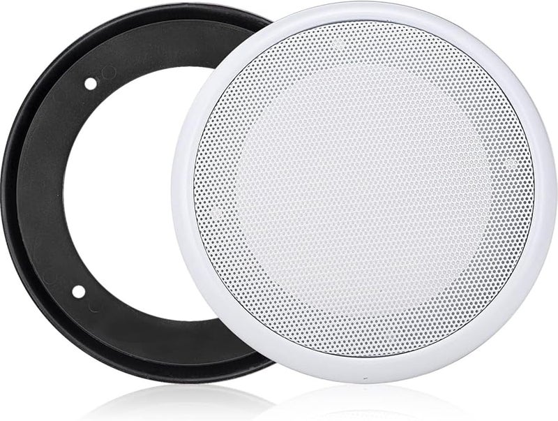 Unifizz 2PCS 8 Inch White Round Metal Speaker Grill Cover Surface Mount Replacement - Image 4