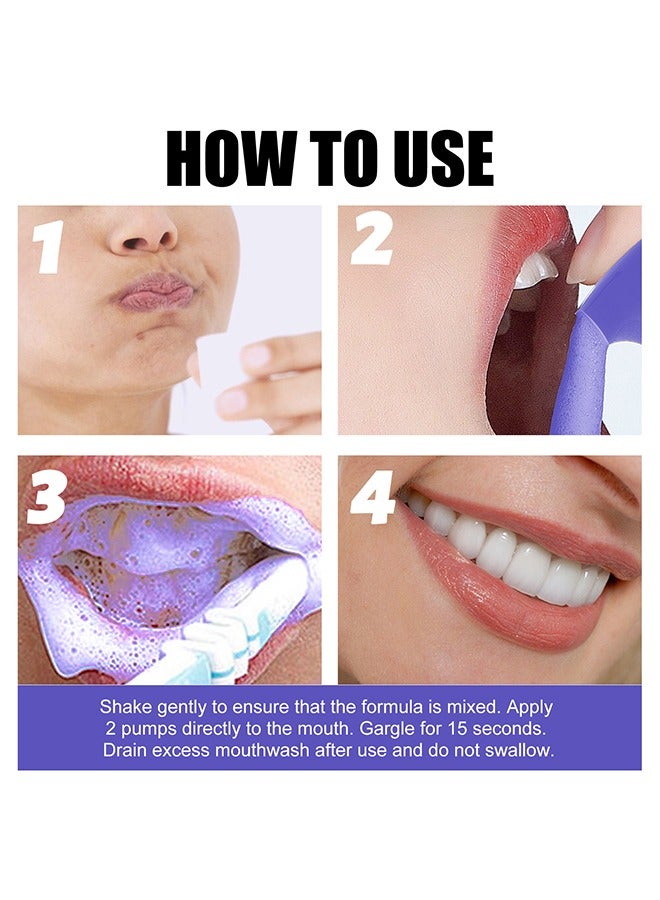 EELHOE V34 Colour Corrector Foam, Toothpaste for Teeth Whitening, Yellow Teeth Cleaning, Colour Corrector and Effective Stains Removal, Oral Hygiene Care and Health 45ml - Image 5