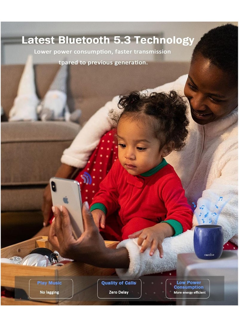 comiso Small Speaker, Bluetooth Speaker with 360°HD Stereo Sound and Robust Bass, Mini Speaker with Built-In Mic, Hands-Free Call, Portable Speaker for Hiking, Biking, Car, Or Trip - Image 4