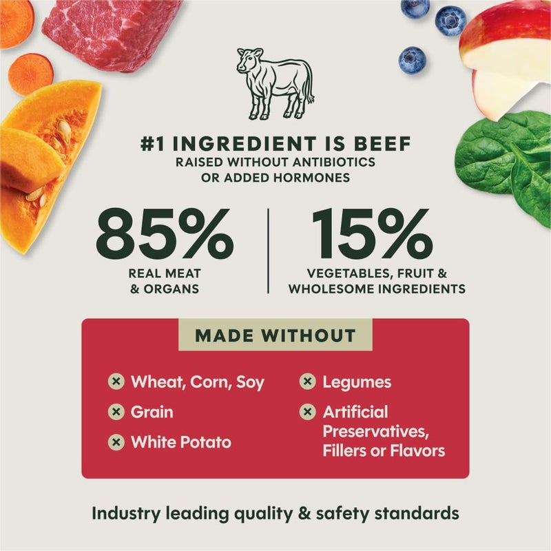 Instinct FreshDried Bites, Natural Freeze-Dried Dog Food, Grain-Free - Grass-Fed Beef, 14 oz. Bag - Image 5