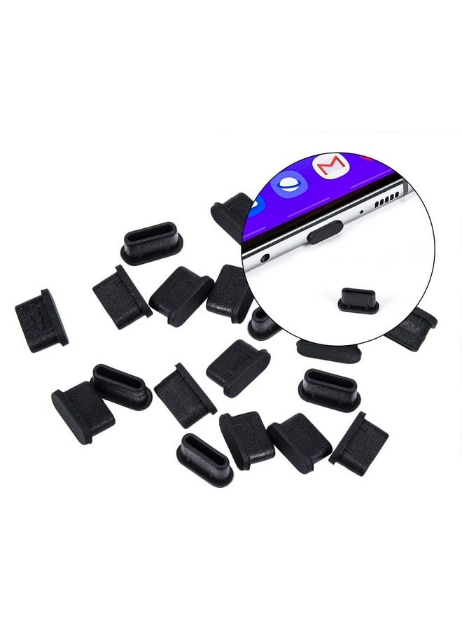 iKammo 20 Pcs USB Type C Dust Plugs Cover for iPhone 16 15 Plus Pro Max, Samsung Galaxy S24, s23, s22, Ultra, s10, s9, Note, Pixel, USB C Charging Port Dust Covers Protectors with 2 Cleaning Brush - Image 3