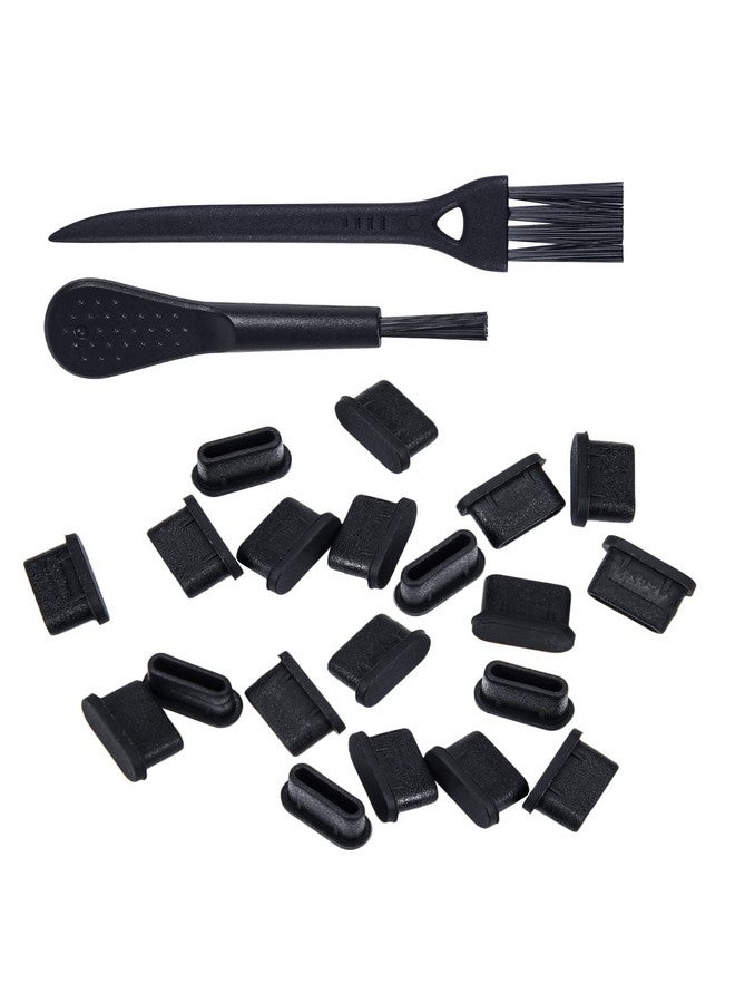 iKammo 20 Pcs USB Type C Dust Plugs Cover for iPhone 16 15 Plus Pro Max, Samsung Galaxy S24, s23, s22, Ultra, s10, s9, Note, Pixel, USB C Charging Port Dust Covers Protectors with 2 Cleaning Brush - Image 1