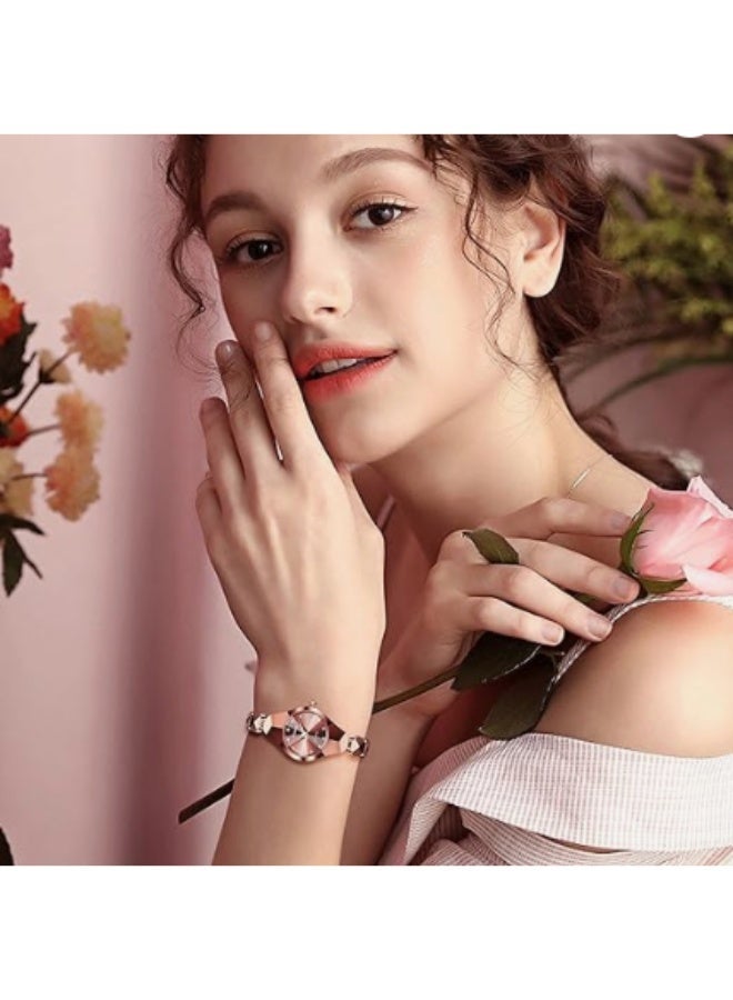 Round marking round comes with a metal strap. The new watch dial bracelet, fashion watch decorations, watches for girls watch, analog watch, for women gift watches - Image 5