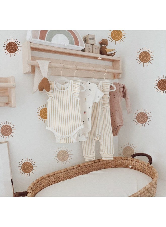 FUNLIFE Peel And Stick Boho Sun Wall Decals Self Adhesive Sunshine Wall Stickers Rustic Country Pvc Boho Wall Art Stickers For Kids Bedroom Playroom Nursery Room Home Decor Decal  - Image 5