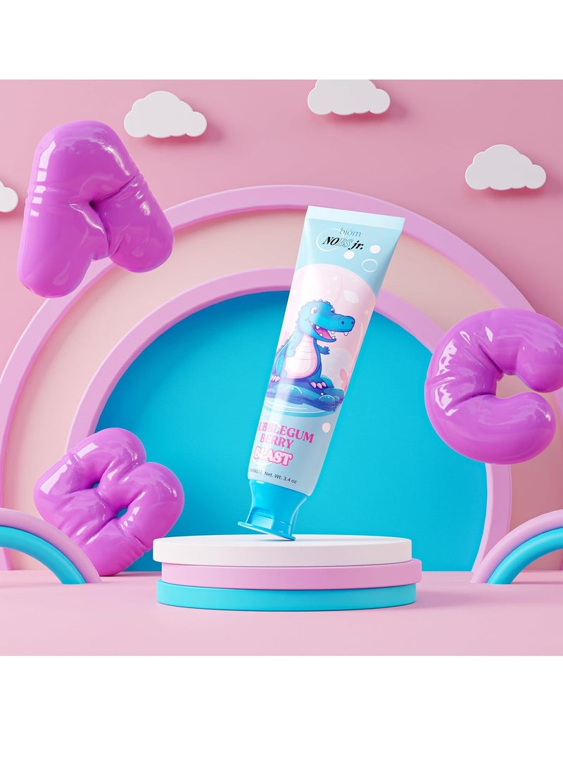 Biöm NOBS Jr. Kids Nano Hydroxyapatite Toothpaste – Fluoride Free, SLS-Free, Remineralizing - Dentist Formulated - Bubblegum Berry - Made in The USA - Image 4