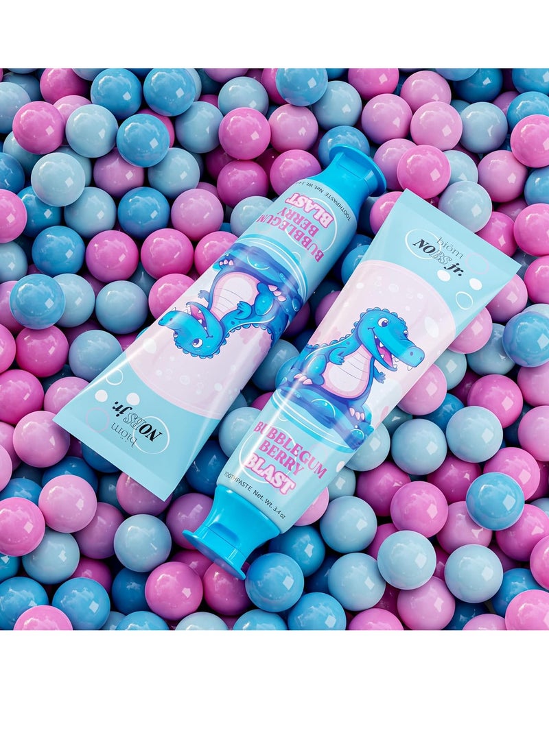 Biöm NOBS Jr. Kids Nano Hydroxyapatite Toothpaste – Fluoride Free, SLS-Free, Remineralizing - Dentist Formulated - Bubblegum Berry - Made in The USA - Image 5