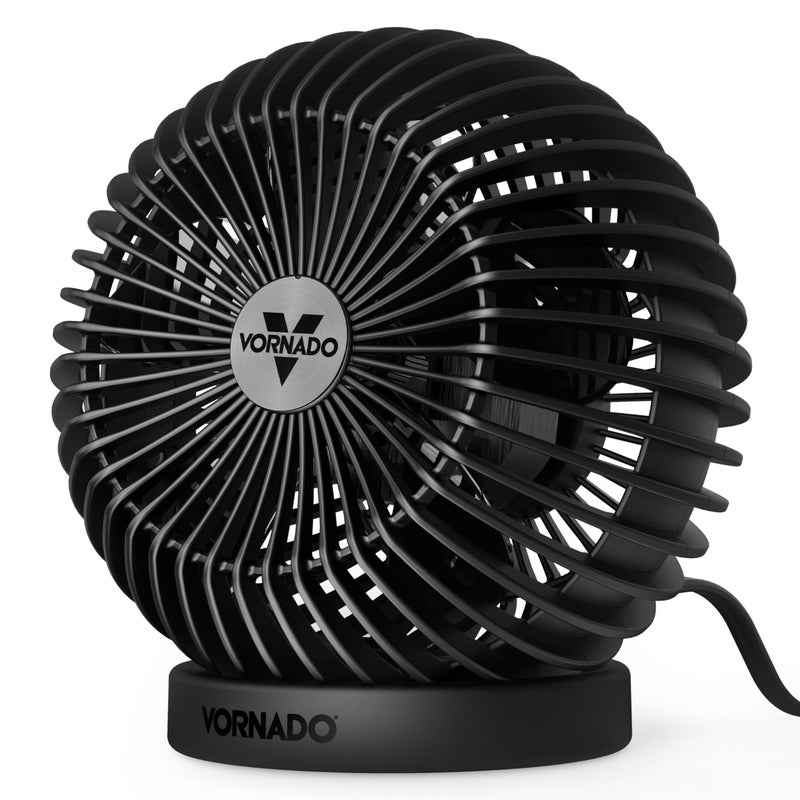 Vornado SPHERE Personal Adjustable Fan, Quiet Operation, Targeted Cooling Airflow, 2 Speed Settings, Manual Control, Detachable Base, Fan for Desktop, Nightstand, and Office, Black - Image 1