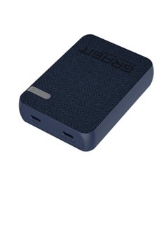 GRABIT GPOWER-100T Power Bank 10,000mAh PD Power Bank, Fast & Compact Enjoy PD 20W fast charging with a 10,000mAh capacity and dual USB-C output ports, capable of charging phones 2-3 times. Features a sleek tactile fabric finish, 4-LED battery indicators, and over-current protection. Includes USB-C to USB-C cable. Compatible with iPhone, Samsung, OnePlus, Xiaomi, Huawei, Google Pixel, iPads, and more, perfect for travel and daily use.  - Image 2