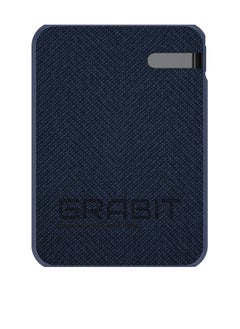 GRABIT GPOWER-100T Power Bank 10,000mAh PD Power Bank, Fast & Compact Enjoy PD 20W fast charging with a 10,000mAh capacity and dual USB-C output ports, capable of charging phones 2-3 times. Features a sleek tactile fabric finish, 4-LED battery indicators, and over-current protection. Includes USB-C to USB-C cable. Compatible with iPhone, Samsung, OnePlus, Xiaomi, Huawei, Google Pixel, iPads, and more, perfect for travel and daily use.  - Image 1