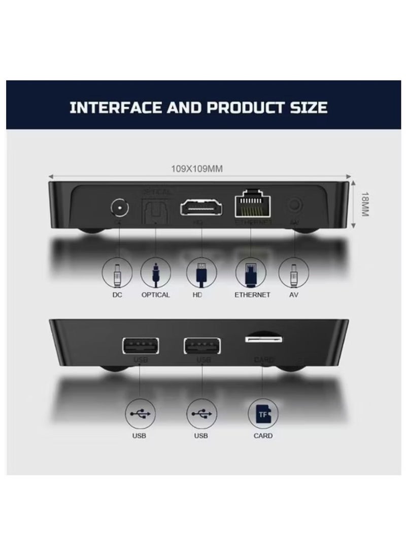 X96 - X96Q PRO Smart TV Box Android 14.0 12GB RAM, 256GB ROM, 5G WiFi, 4K Ultra HD, High-Speed Processor, Dual WiFi, Set-Top Box Android TV Receiver - Image 1