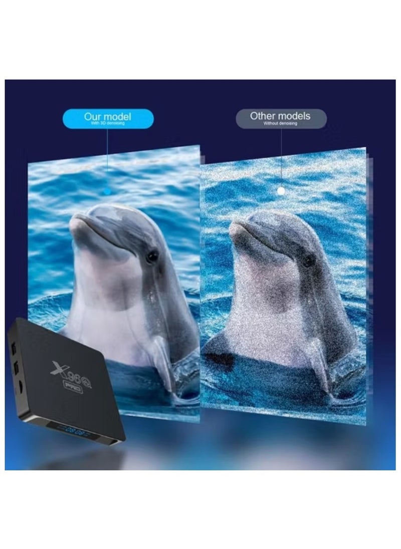 X96 - X96Q PRO Smart TV Box Android 14.0 12GB RAM, 256GB ROM, 5G WiFi, 4K Ultra HD, High-Speed Processor, Dual WiFi, Set-Top Box Android TV Receiver - Image 1