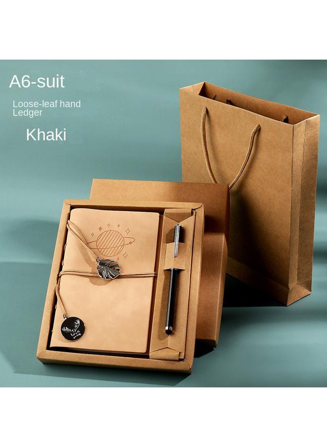 Bluejw A6 Loose-leaf Notebook Simple Ins Style Hand Book Original Japanese Hand Book Suit Girl Cute Student - Image 1