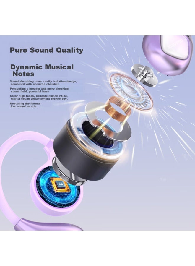 Xiaoyou Open-back Headphones Z09 Hanging Ear Long-wearing No Feeling Girls Exclusive Bag Earphones Gift For Girlfriend Bestie Holiday Gift - Image 2
