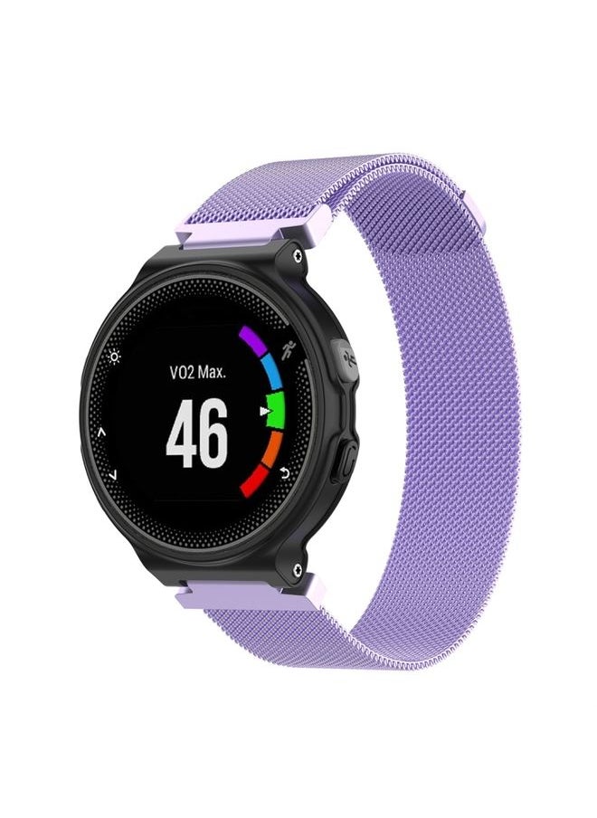 Generic - Replacement Strap Milanese Watch Band for Garmin Forerunner 235 26cm Light Purple - Image 1