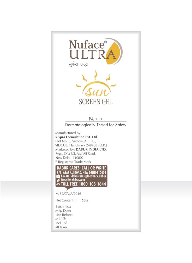 Nuface Sunscreen SPF 40+ Gel, Oil Free, Water Resistant, Matte Finish Effect, UVA & UVB Protection, PA+++ - Image 5