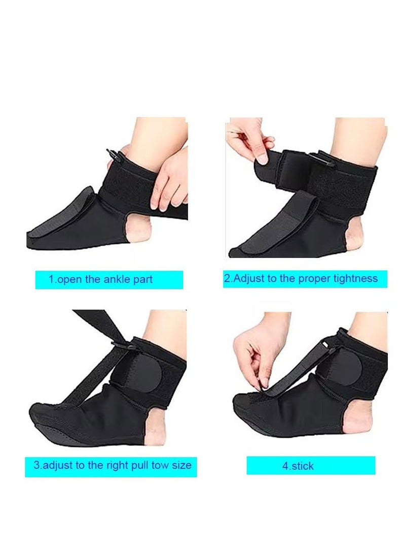 Generic Plantar Fasciitis Night Splint Sock - Soft Stretching Boot for Foot Pain Relief, Achilles Tendonitis Support Brace for Left or Right Foot, Comfortable - Image 5