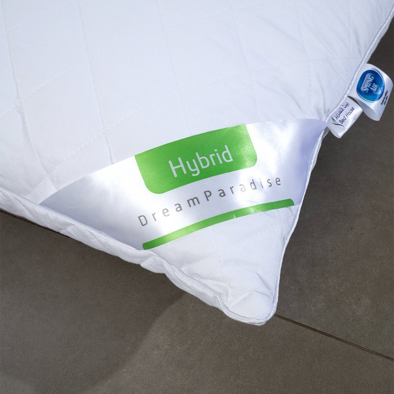Visco Pro Hybrid Pillow | Memory Foam & Ultra-Soft Fibers | Advanced Ventilation & Temperature Control | Head & Neck Support | Suitable for All Sleep Positions | Premium Quality - Image 2
