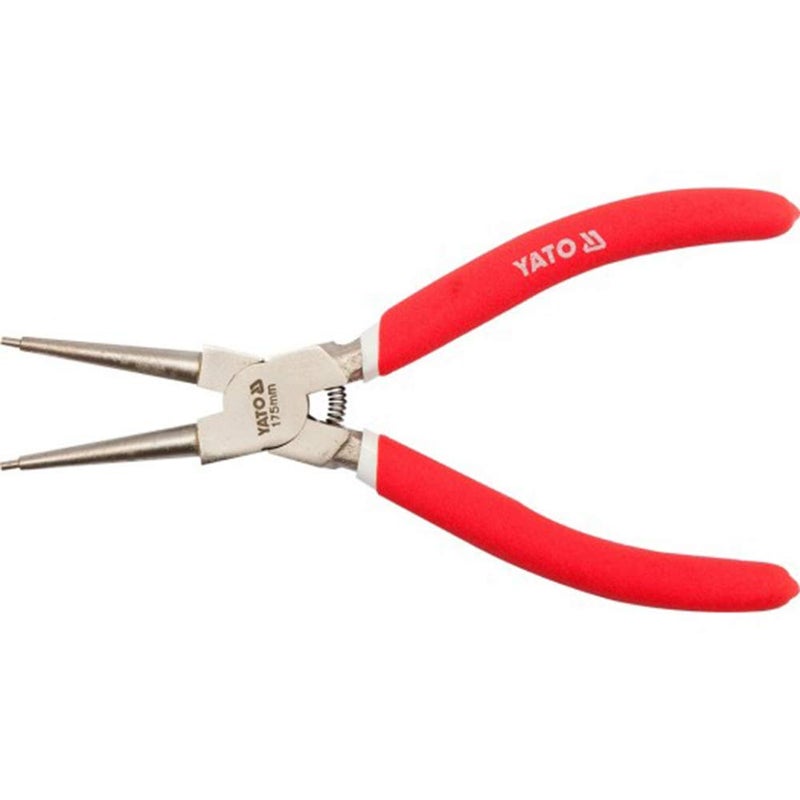 Yato Yato YT1994 Circlip Pliers 13in Straight RedSilver Industrial Hand Tools - Image 1
