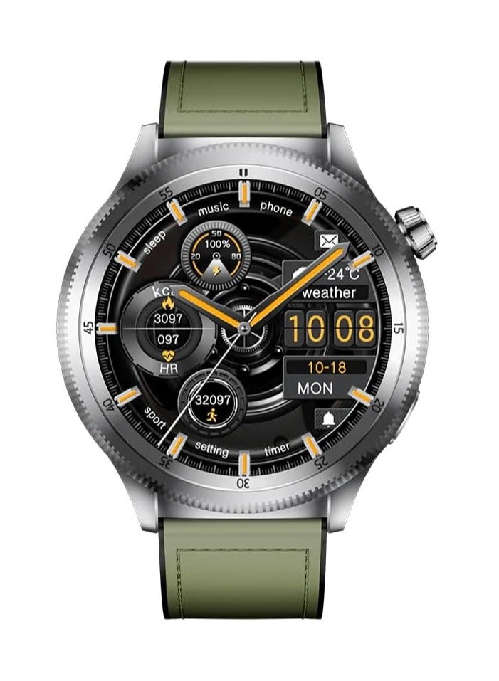 KUMI Watch Gear GT3, 1.43-inch AMOLED Screen, Dual Rotating Dial, ChatGPT Integration, Health Monitoring, 100+ Sports Modes - Image 2