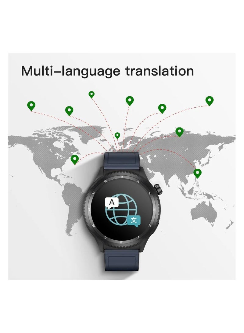 KUMI Watch Gear GT3, 1.43-inch AMOLED Screen, Dual Rotating Dial, ChatGPT Integration, Health Monitoring, 100+ Sports Modes - Image 3