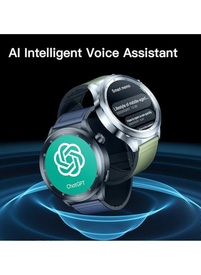 KUMI Watch Gear GT3, 1.43-inch AMOLED Screen, Dual Rotating Dial, ChatGPT Integration, Health Monitoring, 100+ Sports Modes - Image 5