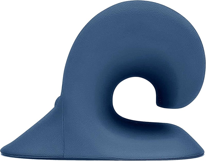 RESTCLOUD Neck and Shoulder Relaxer, Cervical Traction Device for TMJ Pain Relief and Cervical Spine Alignment, Chiropractic Pillow, Neck Stretcher (Dark Blue) - Image 4