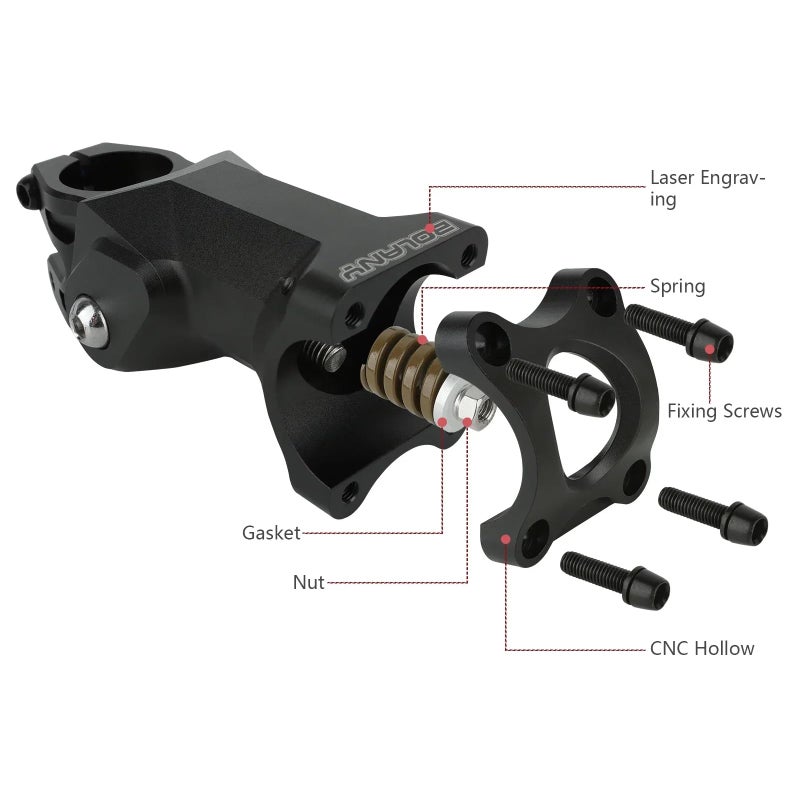 Bibike Suspension Stem with 3 Springs for Road Gravel and E-Bikes - Image 2